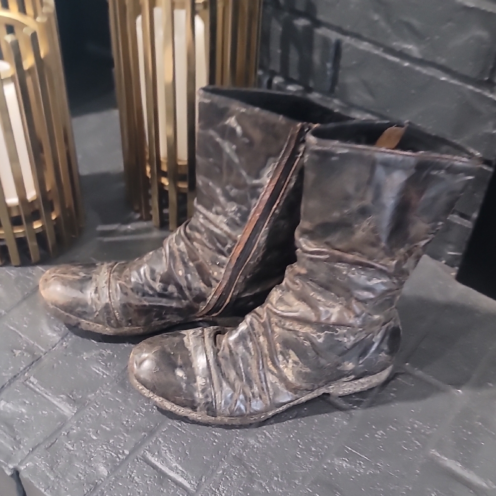 Bed Stu Distressed Black Ankle Boots - Picture 8 of 8